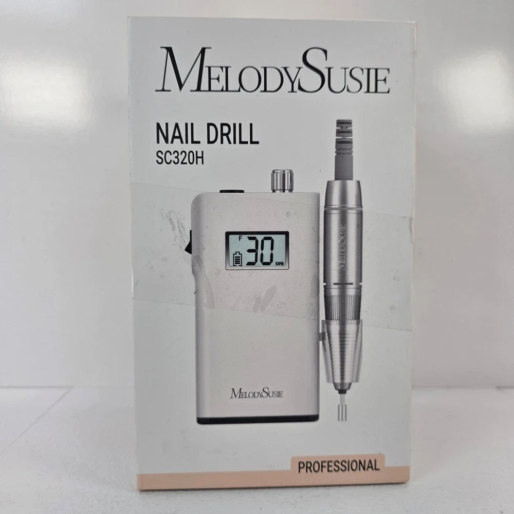 MelodySusie SC320H Professional Rechargeable Nail Drill 30000 RPM Purple Silver